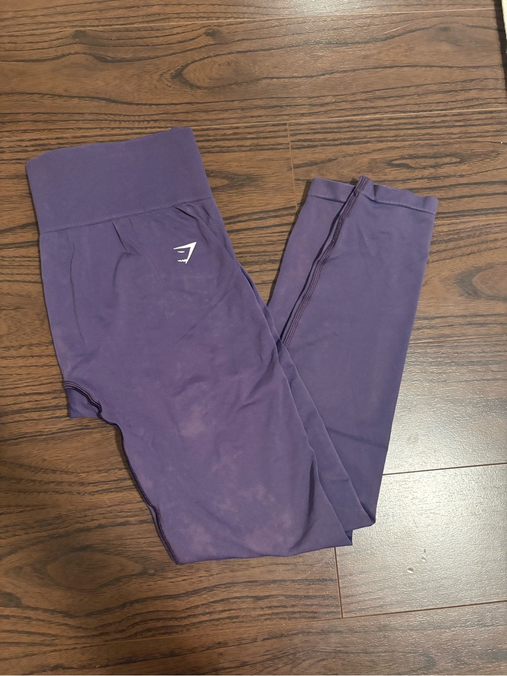Gym shark purple acid wash leggings